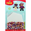 blister ositos (1100 piezas y 1 placa pegboard) hama beads midi