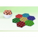 pack mosaico hexagonal (10500 piezas y 2 placas pegboards) hama beads mini