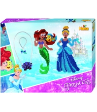 pack de inicio princesas disney (4000 piezas y 2 placas pegboards) hama beads midi