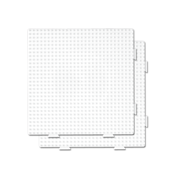 pack 2 placas pegboards cuadradas 15 x 15 cm conectables para hama beads midi