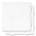 pack 2 placas pegboards cuadradas 15 x 15 cm conectables para hama beads midi