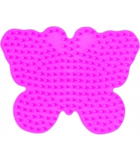 placa pegboard mariposa rosa pastel para hama beads midi