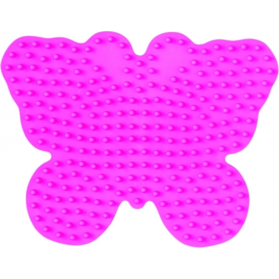 placa pegboard mariposa rosa pastel para hama beads midi