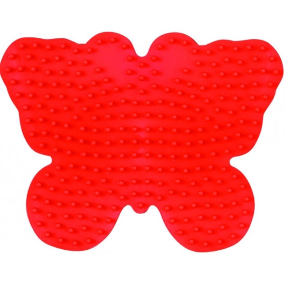 placa pegboard mariposa roja para hama beads midi