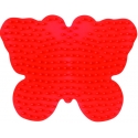 placa pegboard mariposa roja para hama beads midi