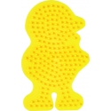 placa pegboard pollito amarillo para hama beads midi
