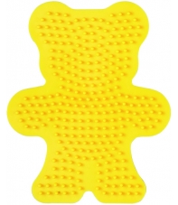 placa pegboard osito amarillo para hama beads midi