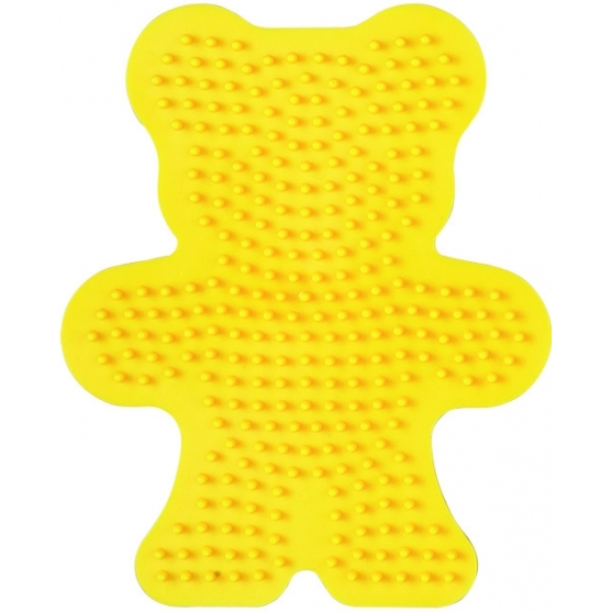 placa pegboard osito amarillo para hama beads midi