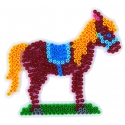 placa pegboard caballo lila para hama beads midi