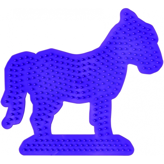 placa pegboard caballo lila para hama beads midi