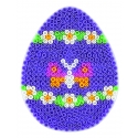 placa pegboard huevo amarillo para hama beads midi