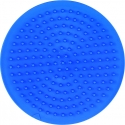 placa pegboard redonda 7 cm azul claro para hama beads midi