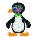 placa pegboard pingüino azul claro para hama beads midi