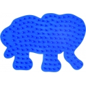 placa pegboard elefante pequeño azul claro para hama beads midi