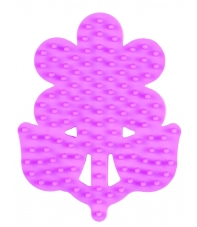 placa pegboard flor pequeña rosa pastel para hama beads midi