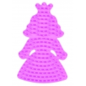 placa pegboard princesa pequeña rosa pastel para hama beads midi