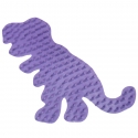 placa pegboard dinosaurio lila para hama beads midi