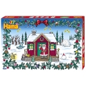 pack de inicio calendario de adviento navidad (5000 piezas y 5 placas pegboards) hama beads midi