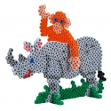 pack de inicio safari 2 (5000 piezas,16 soportes y 5 placas pegboards) hama beads midi