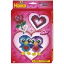 pack de inicio amor (2000 piezas y placa pegboard) hama beads midi