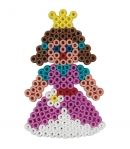 blister princesa pequeña (450 piezas y 1 placa pegboard) hama beads midi