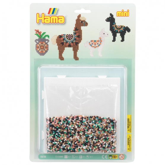blister alpacas (5000 piezas y 1 placa pegboard ) hama beads mini