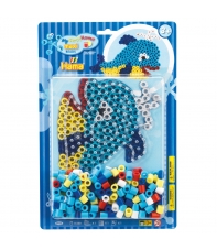 pack blister ballena (250 piezas  y placa pegboard) hama beads maxi