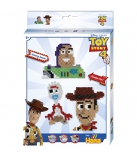 pack de inicio toy story 4 (2000 piezas y 1 placa pegboard) hama beads midi
