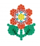 blister bicolor flor (350 piezas y 1 placa pegboard) hama beads midi