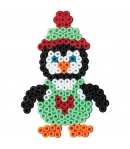 blister pingüino (450 piezas y 1 placa pegboard) hama beads midi