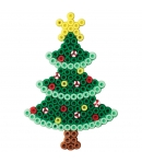 blister arbol de navidad (450 piezas y 1 placa pegboard) hama beads midi