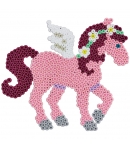 pack de inicio unicornios (2000 piezas y 1 placa pegboard) hama beads midi