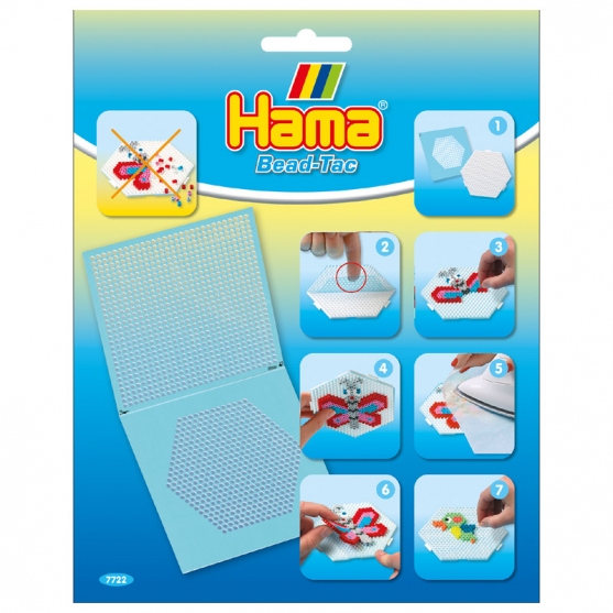 bead-tac hama beads midi cuadrado y hexágono