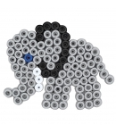 pack de inicio (600 piezas y 2 placas pegboards) hama beads maxi