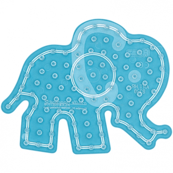 placa pegboard elefante pequeña para hama beads maxi