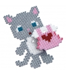 pack de inicio viste a tu gato (2000 piezas, conector y placa pegboard) hama beads midi