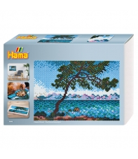 pack de inicio hama art Claude Monet (10000 piezas y 6 placas pegboards) hama beads midi