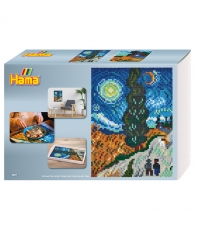 pack de inicio hama art Van Gogh (10000 piezas y 6 placas pegboards) hama beads midi
