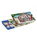 pack de inicio calendario de adviento navidad (5000 piezas, 5 placas pegboards y conector) hama beads midi