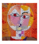 pack de inicio hama art Paul Klee (10000 piezas y 6 placas pegboards) hama beads midi