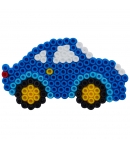 blister coche y dinosaurio (1100 piezas y 2 placas pegboards) hama beads midi