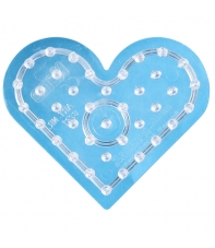placa pegboard corazón pequeña para hama beads maxi