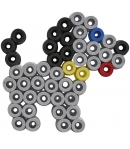 pack de inicio (3000 piezas y 4 placas pegboards) hama beads maxi