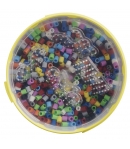 pack de inicio (3000 piezas y 4 placas pegboards) hama beads maxi